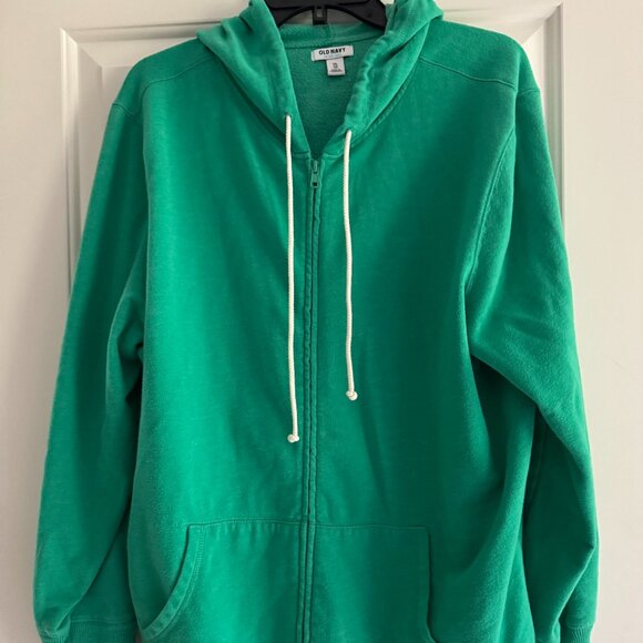 Old Navy Green Hooded Zip-Up Sweatshirt  XXL - Picture 1 of 1